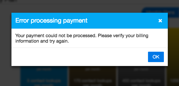 sat payment error 