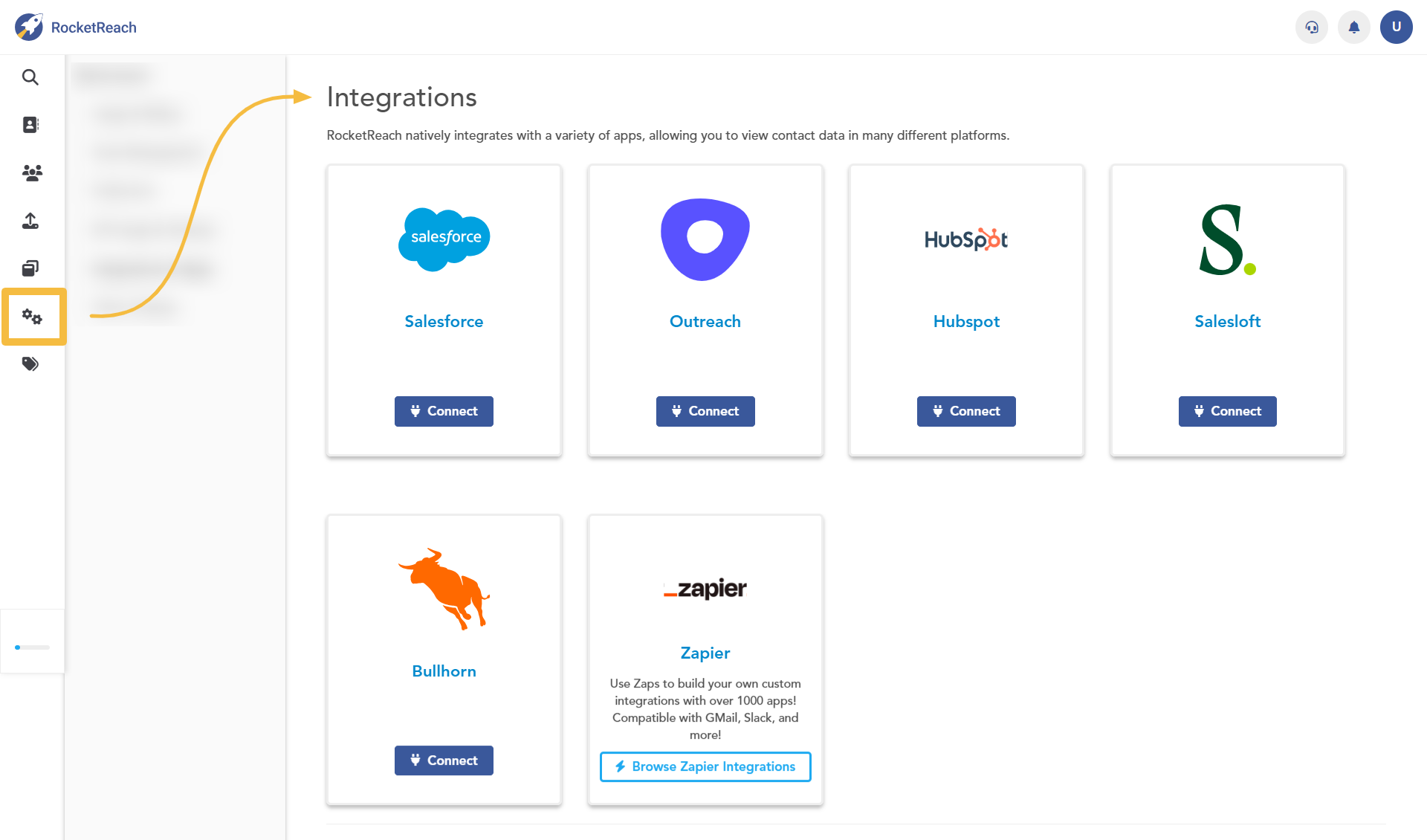 RocketReach integrations 2025