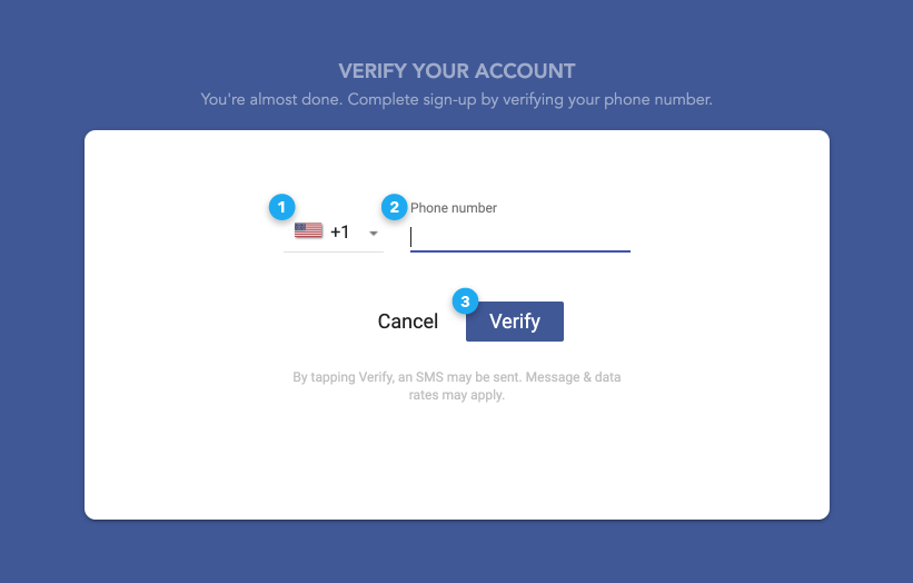 Verify first. Phone number verification. Phone verification. Verify Phone. Phone are verified.