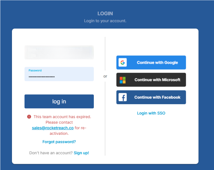 I can't sign into my RocketReach account – RocketReach