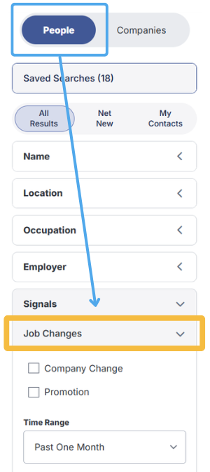 Job Changes | Person Search Filters – RocketReach